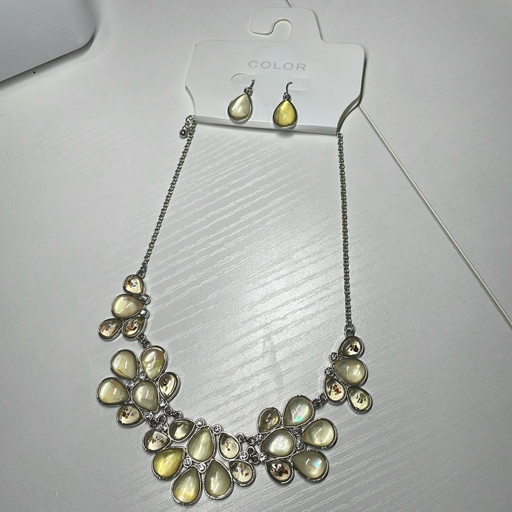 New with tags statement necklace and earring set